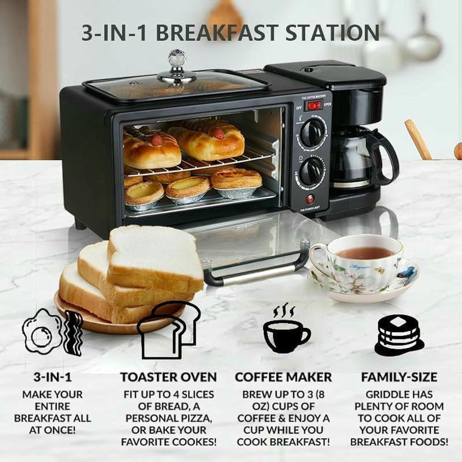 Mastering Mornings: Exploring a 3-in-1 Breakfast Station's Versatility