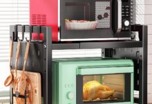 Maximizing Kitchen Space With Kitstorack Adjustable Microwave Rack