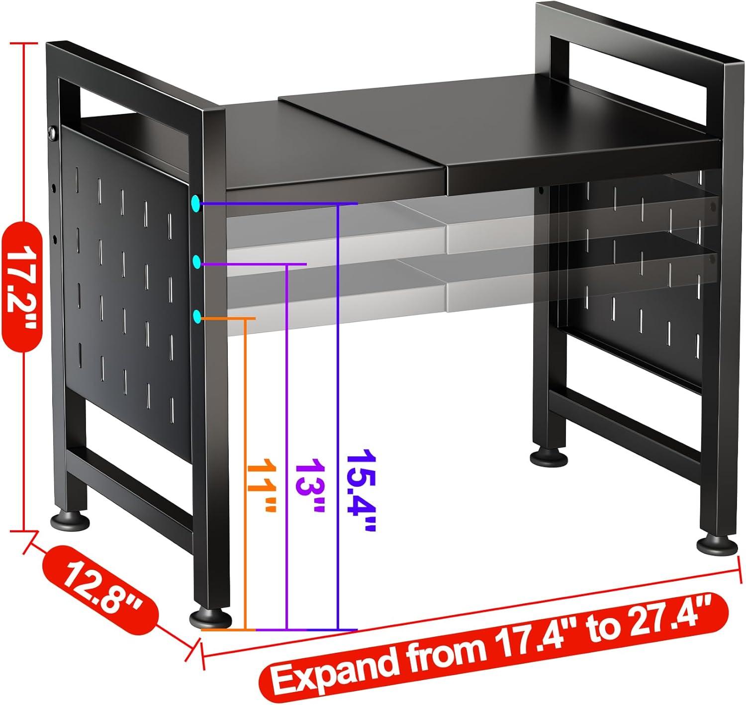 Maximizing Kitchen Space with Kitstorack's Adjustable Microwave Rack