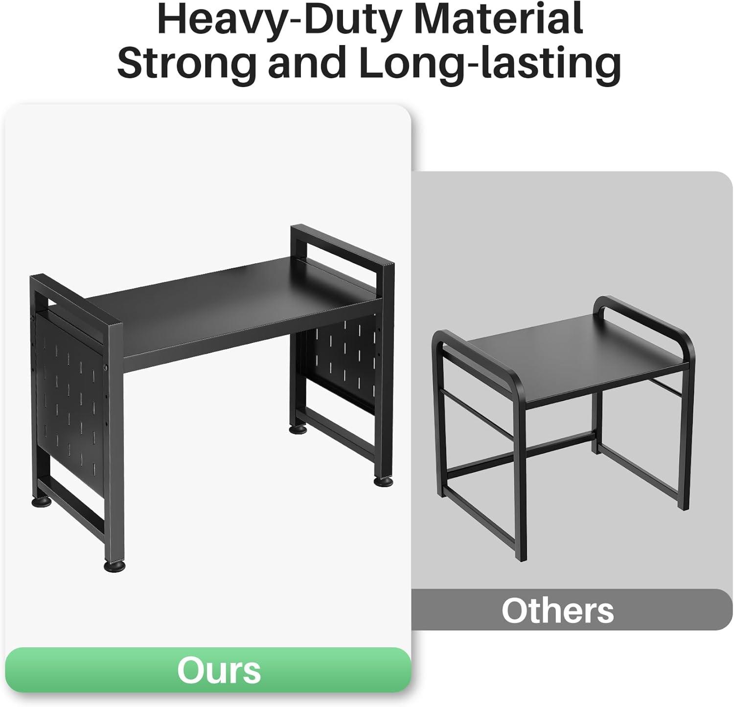 Maximizing Kitchen Space with Kitstorack's Adjustable Microwave Rack