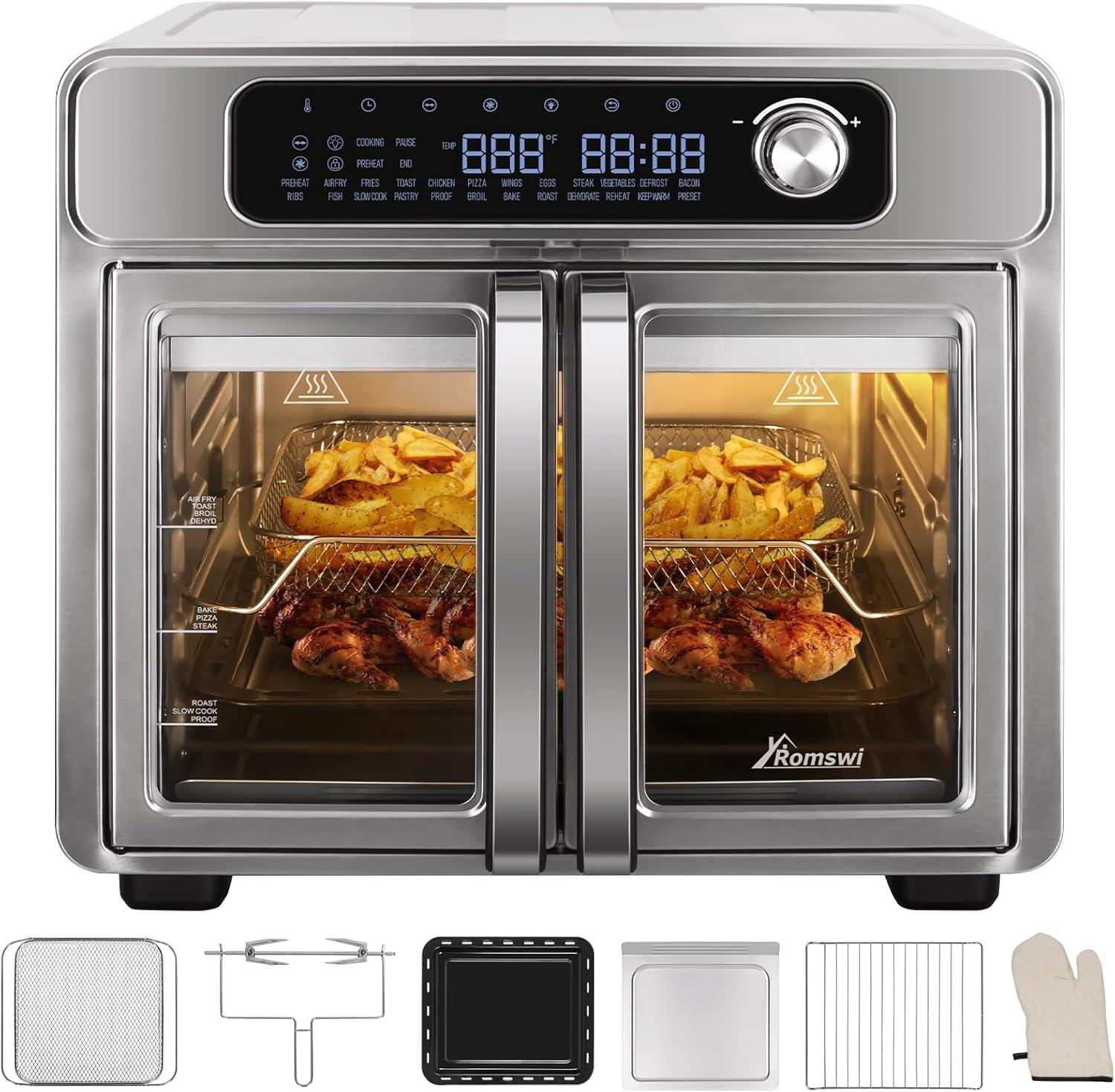 Romswi Air Fryer Toaster Oven combo: Size, Power & Presets Explored