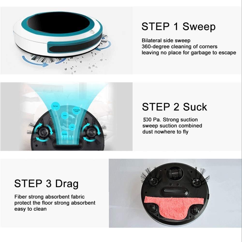 Slim and Powerful 2-in-1 Robot Vacuum for Floors & Carpets