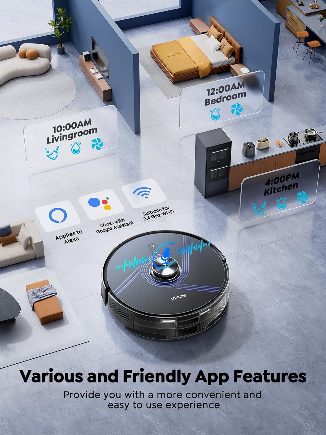 Vyzzle Robot Vacuum & Mop: Smart Cleaning, Less Hassle