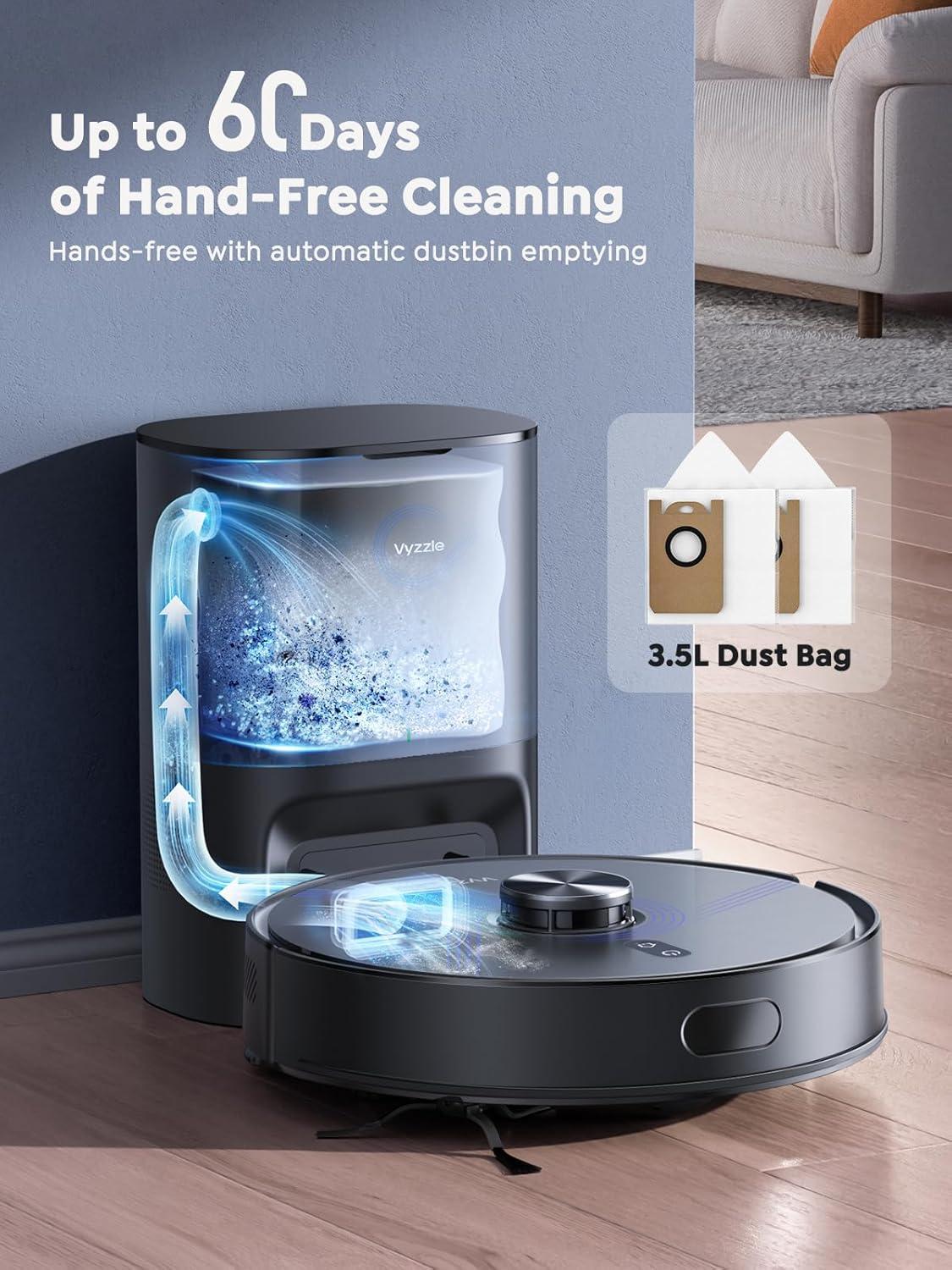 Vyzzle Robot Vacuum & Mop: Smart Cleaning, Less hassle