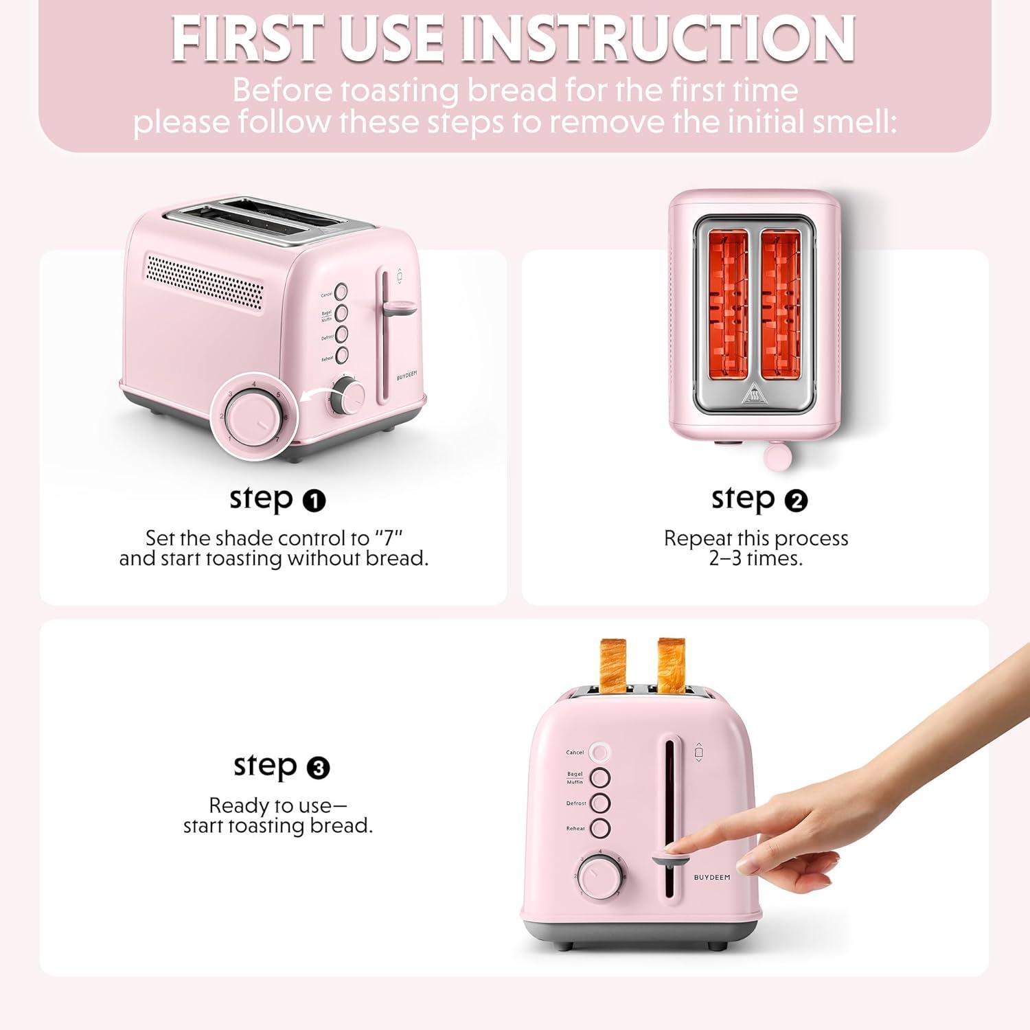 We Tested the Retro BUYDEEM Toaster — Stylish & Mixed