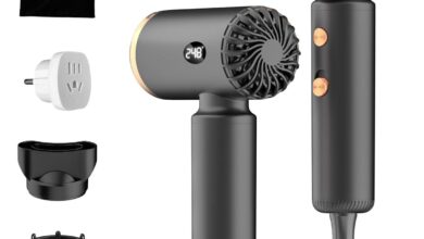 Flashbase Travel Hair Dryer Fits Your Carry On And Shelf