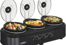 Sunvivi Triple Slow Cooker Buffet Server Your Potluck